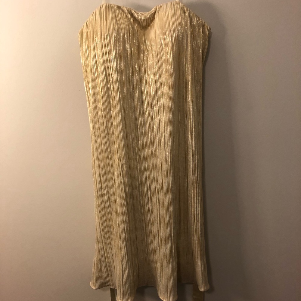 Strapless Shimmery Dress